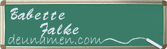 Babette Falke Visitenkarte